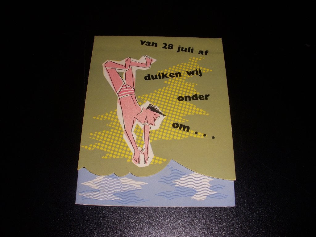 Leuk ontworpen jaren 60 folder Drukkerij De IJsel Deventer, Folder, Ophalen of Verzenden, Zo goed als nieuw, Drukkerij De IJsel uit Deventer.