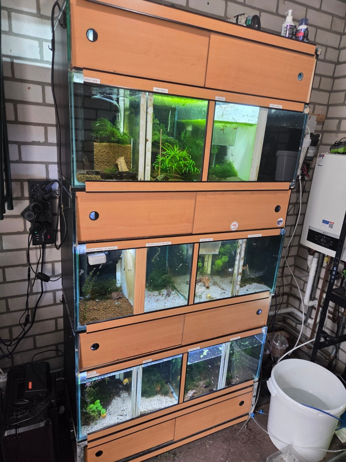 aquarium stelling, Dieren en Toebehoren, Reptielen en Amfibieën | Toebehoren, Ophalen, Zo goed als nieuw