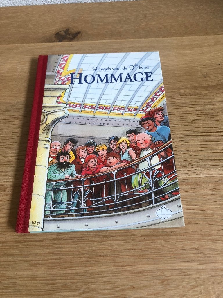 Hommage 9 Zegels voor de 9de Kunst oplage 150 exempl. 1999, Eén stripboek, Nieuw, Ophalen of Verzenden, Diverse tekenaars en schrijvers