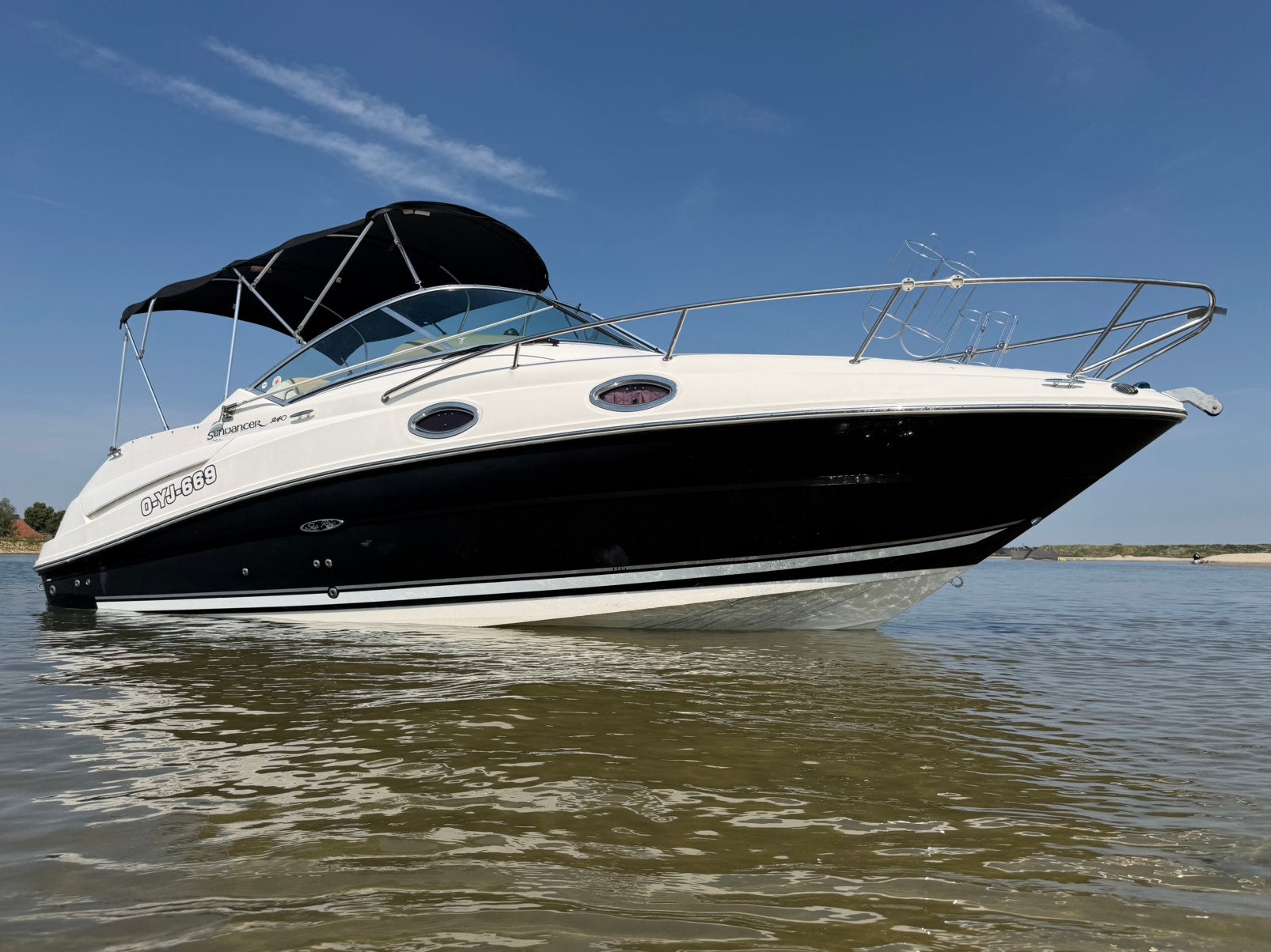 Searay sundancer 240 5.0 V8 Mercury | BJ 2008 | Uren 380, Watersport en Boten, Motorboten en Motorjachten, 3 m, Gebruikt, Ophalen of Verzenden