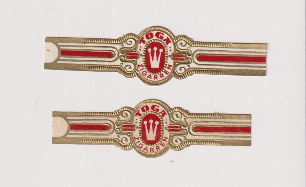 sigarenbanden - TOGA, Ophalen of Verzenden, Zo goed als nieuw, Sigarenbandjes
