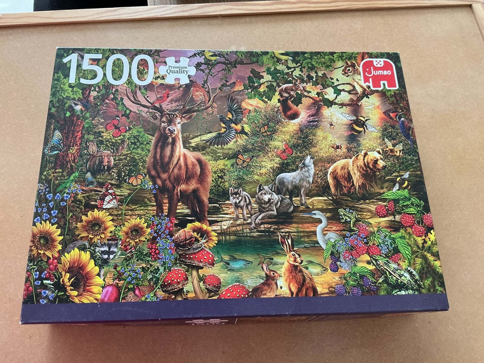 Jumbo puzzel 1500 stukjes, Ophalen of Verzenden, 500 t/m 1500 stukjes, Zo goed als nieuw