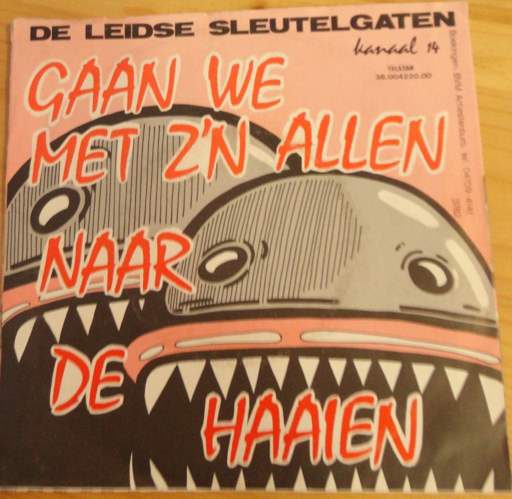 De Leidse Sleutelgaten >Gaan we met z'n allen naar de haaien, Ophalen of Verzenden, Gebruikt, 7 inch, Nederlandstalig