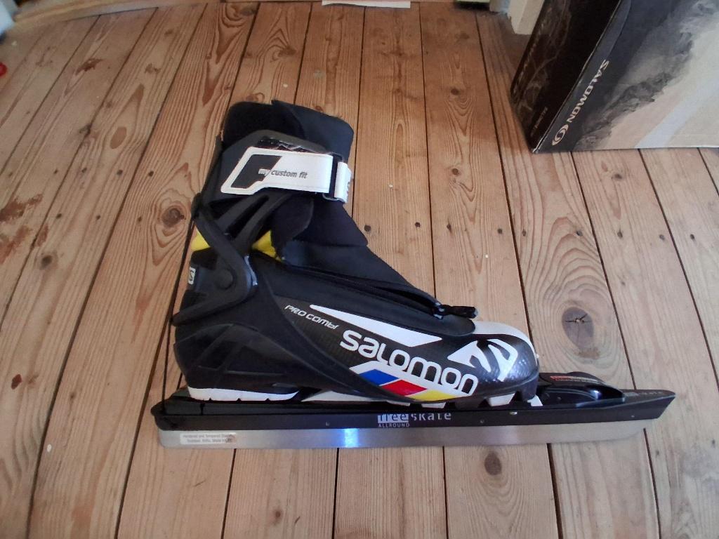 Salomon pro combi maat 43 met freeskate ijzers, Sport en Fitness, Schaatsen, Overige merken, Klapschaats, Overige typen, Ophalen of Verzenden