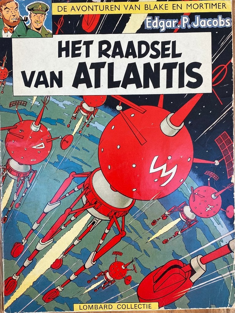 HET RAADSEL VAN ATLANTIS BLAKE EN MORTIMER STRIPBOEK 40JAAR, Boeken, Edgar P. Jacobs, Eén stripboek, Ophalen of Verzenden, Zo goed als nieuw