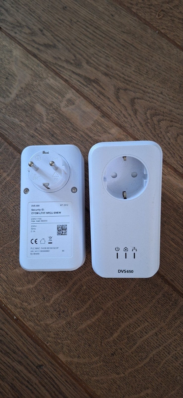Devolo DVS 650 Powerline adapters - set van 2, Ophalen, Gebruikt