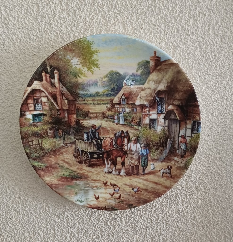 Antiek wandborden, Ophalen