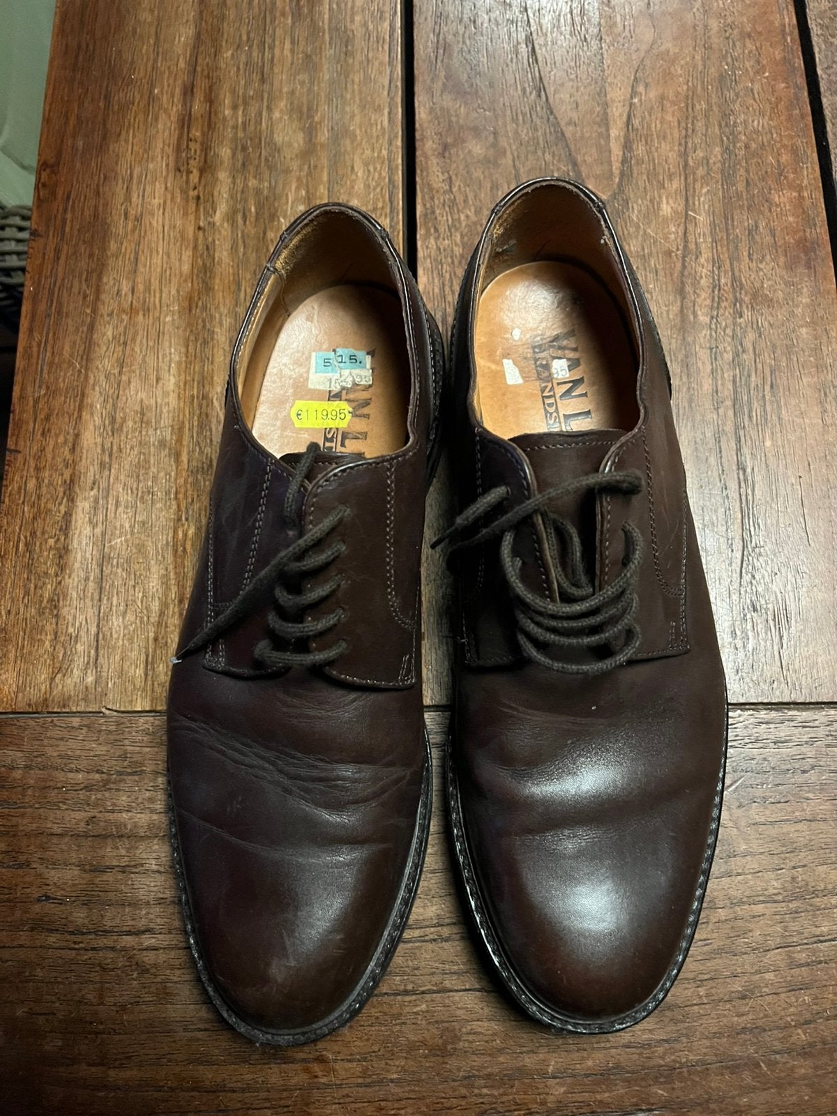Van lier heren veterschoenen maat 9,5, Bruin, Ophalen of Verzenden, Gedragen, Veterschoenen