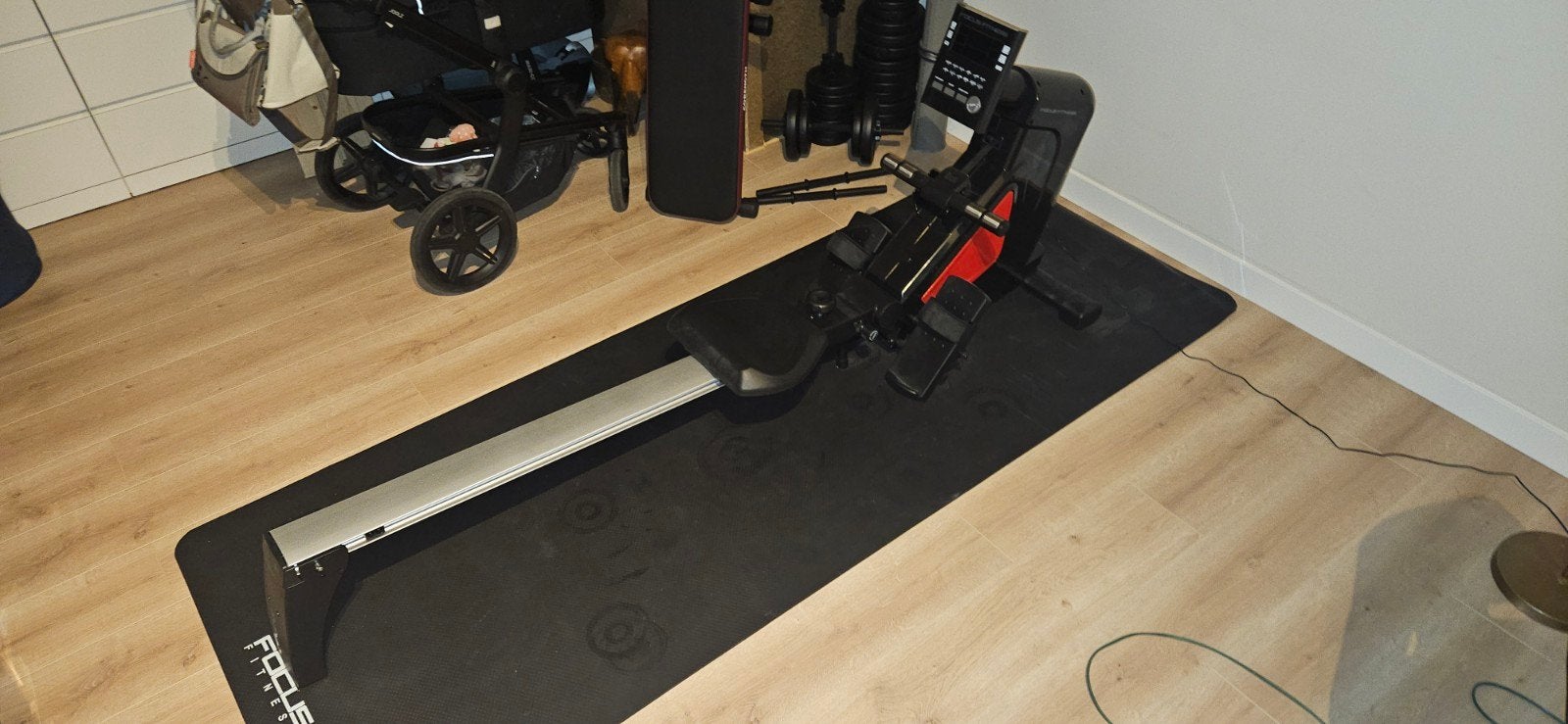 Roeitrainer - Focus Fitness Row 3, Sport en Fitness, Ophalen, Buik, Zo goed als nieuw, Metaal