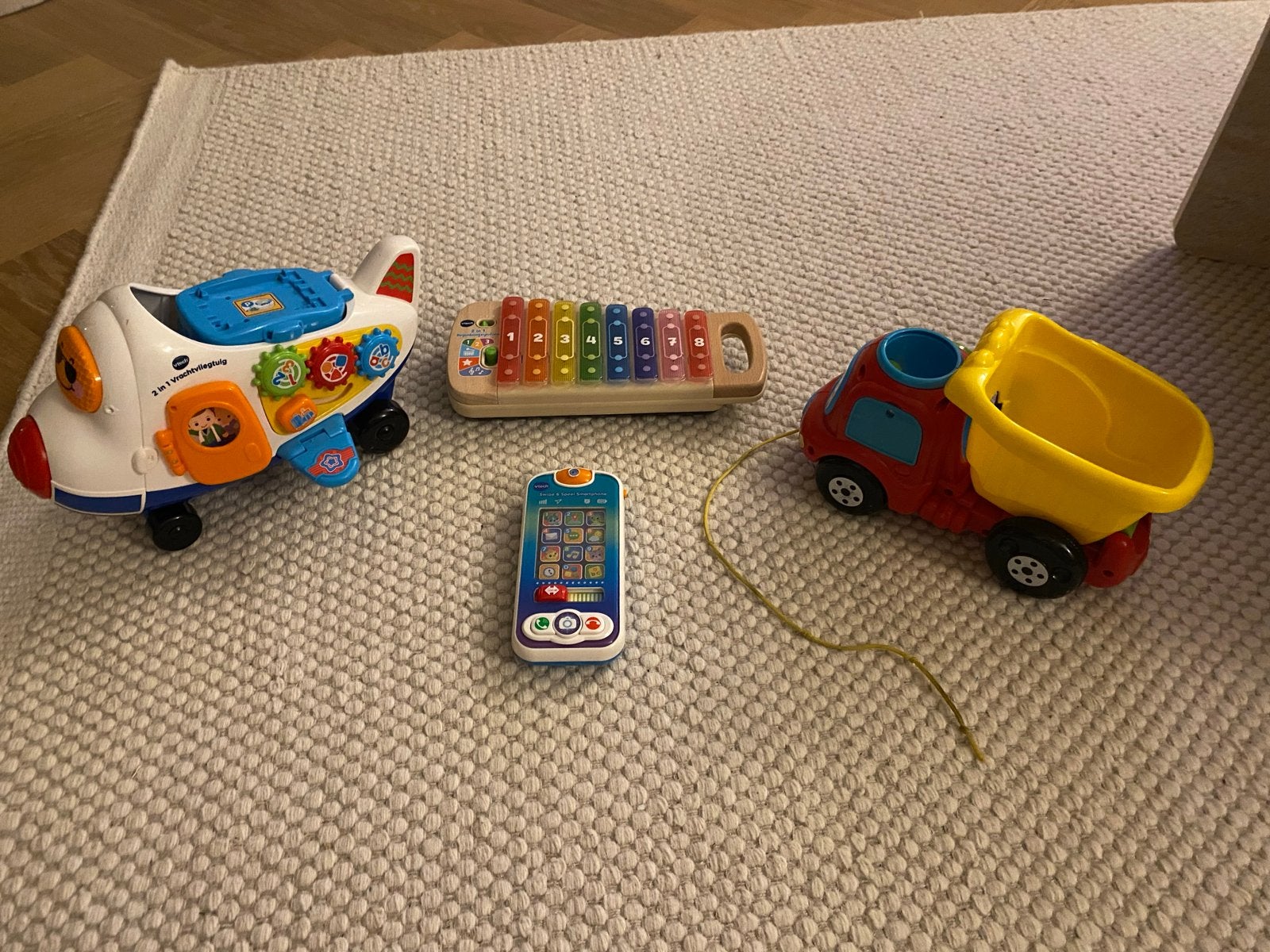 VTech Speelgoed Set: Vliegtuig, Xylofoon, Telefoon, Vrachtwa, Ophalen of Verzenden, Gebruikt, Jongen of Meisje