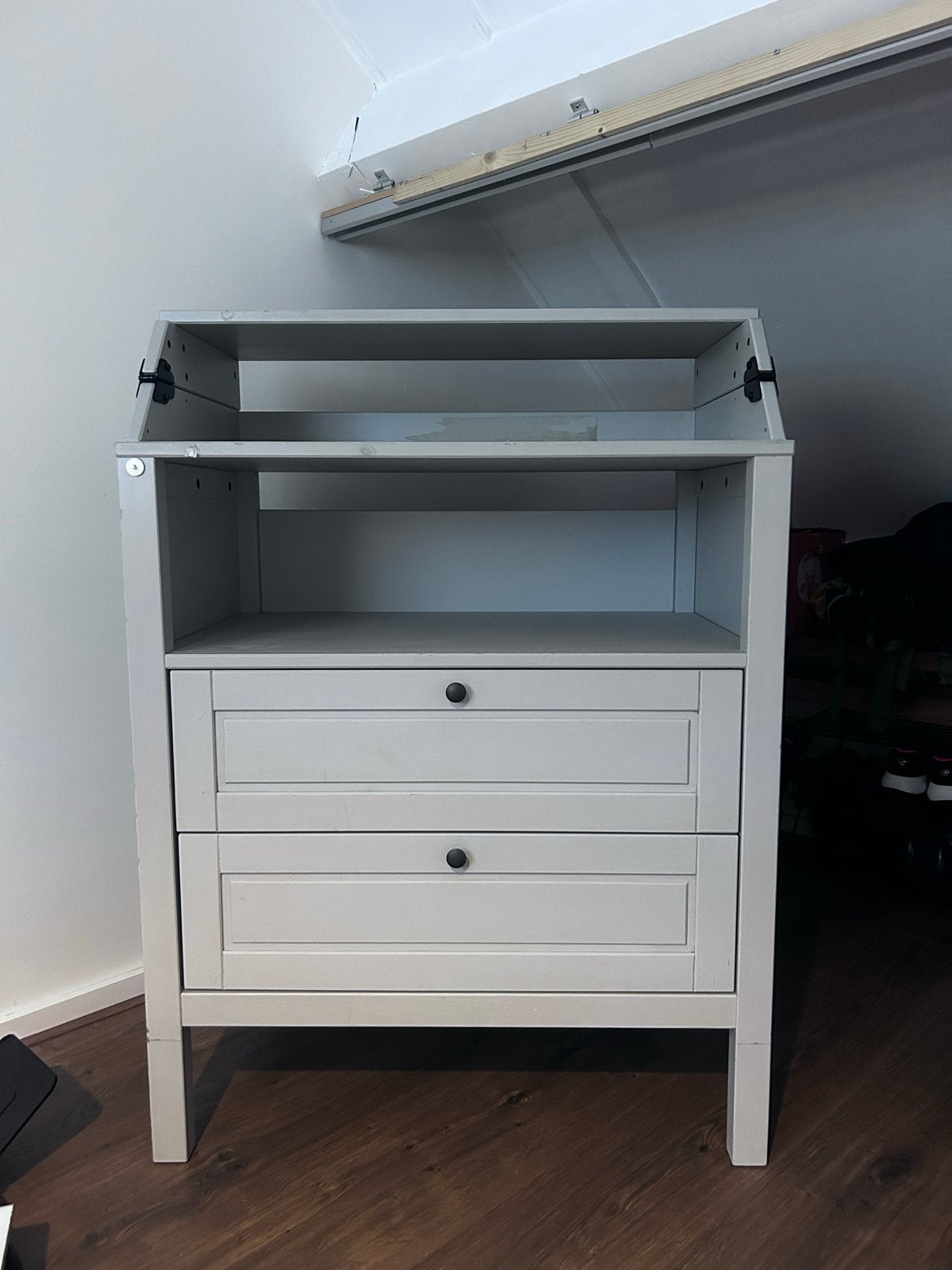IKEA Sundvik  Commode/Verschoontafel - Grijs, Ophalen, Gebruikt, 50 tot 70 cm, 75 tot 100 cm