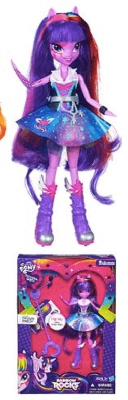 My little pony Rainbow Rocks singende Twilight Sparkle 23 cm, Kinderen en Baby's, Ophalen of Verzenden, Nieuw