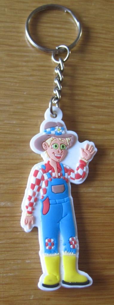 sleutelhanger met boerenjongen - Binky, Ophalen of Verzenden, Zo goed als nieuw, Knuffel of Figuurtje
