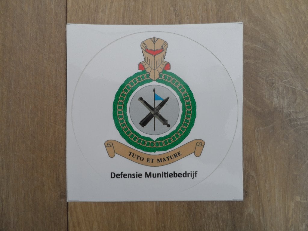 Sticker Defensie Munitiebedrijf, Ophalen of Verzenden, Landmacht, Nederland