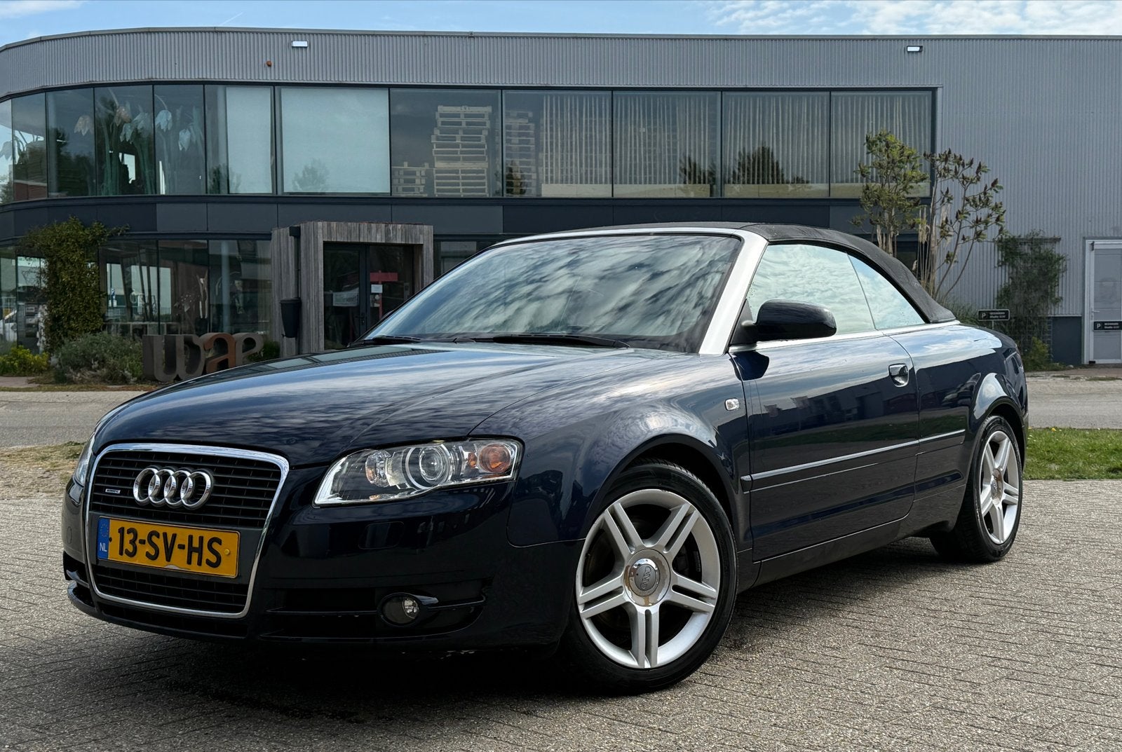 Audi A4 3.0 TDI 171KW Quattro Cabrio AUT 2006 Blauw, Auto's, Audi, Automaat, 232 pk, 1800 kg, Zwart