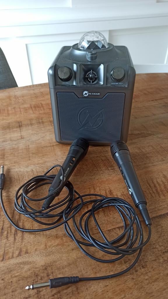 N-gear disco star 710 met twee microfoons, Ophalen of Verzenden, Zo goed als nieuw, Complete set