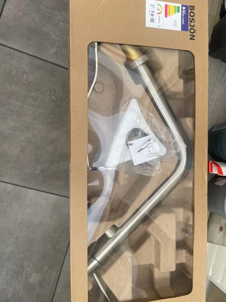 Keuken meng kraan met enkele hendel rvs kleur nieuw in doos!, Ophalen of Verzenden, Nieuw, Rvs, Kraan