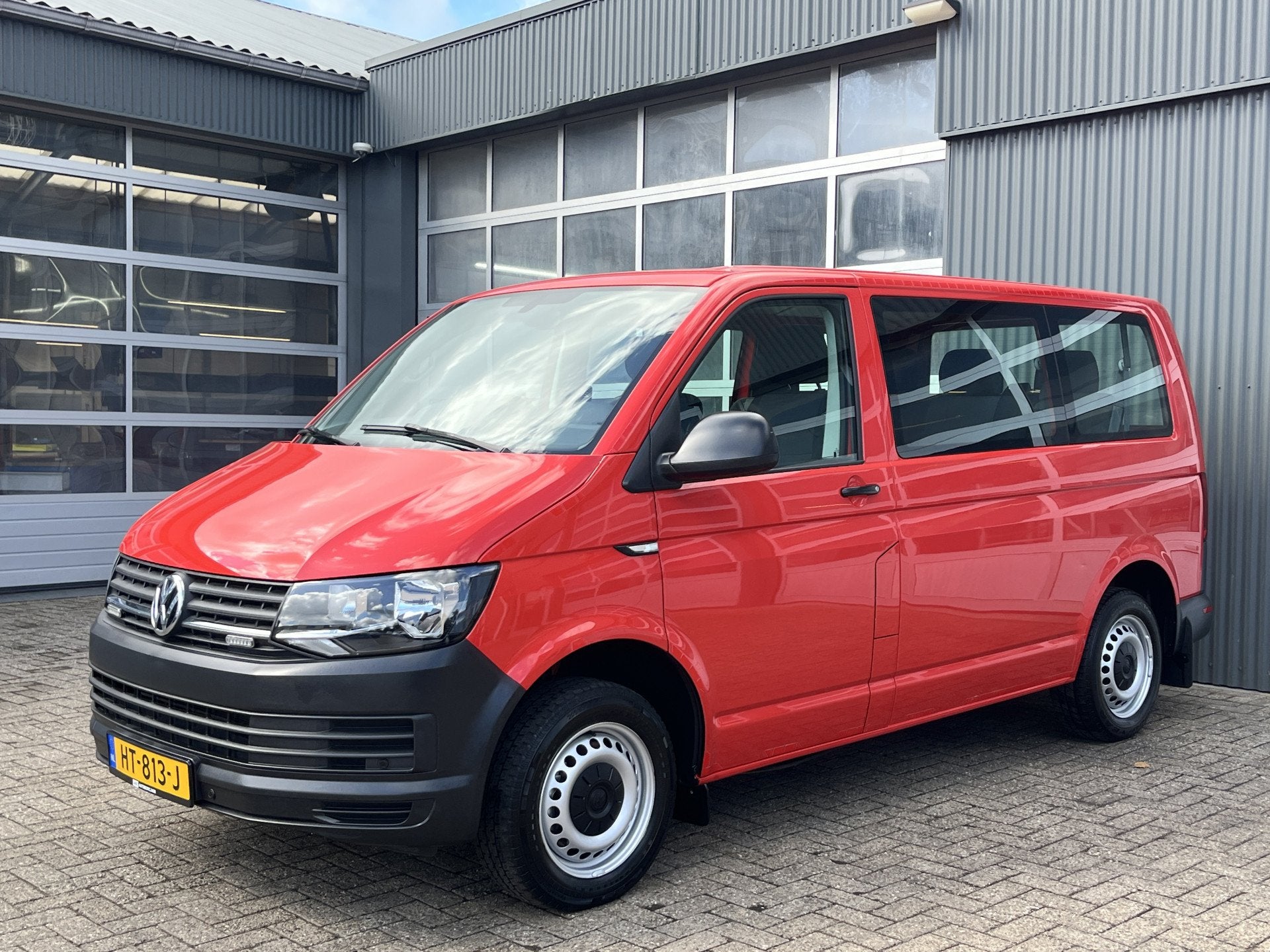 Volkswagen Transporter Kombi 2.0 TDI L1H1 Euro 6 Airco Cruis, Auto's, Voorwielaandrijving, Stof, Gebruikt, 150 pk