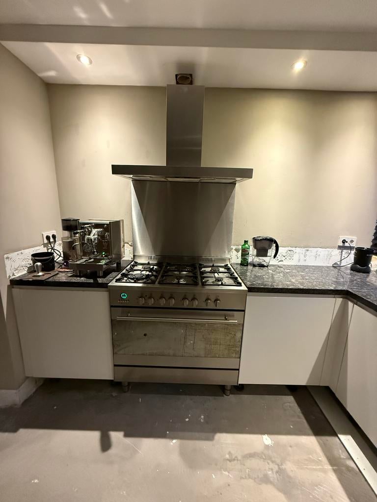 M-System oven met gaskookplaat 90 cm, Witgoed en Apparatuur, Fornuizen, Ophalen, Gebruikt, 60 cm of meer, Gas