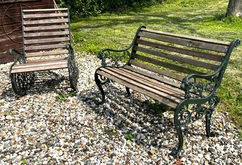 Gietijzer tuinstel, Tuin en Terras, Ophalen, Gebruikt, Bank, Tuinset