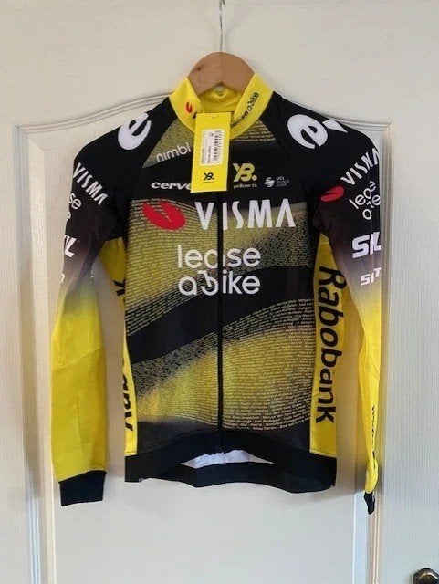 Orgineel fietsshirt visma lease a bike tdf 26 van affini, Yellow B, Nieuw, X, Bovenkleding