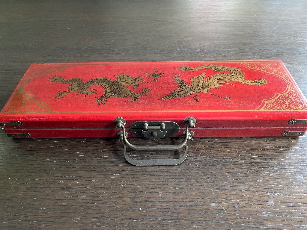 Chinese export-Mahjong set, ca. 1930-1940, Ophalen, Gebruikt