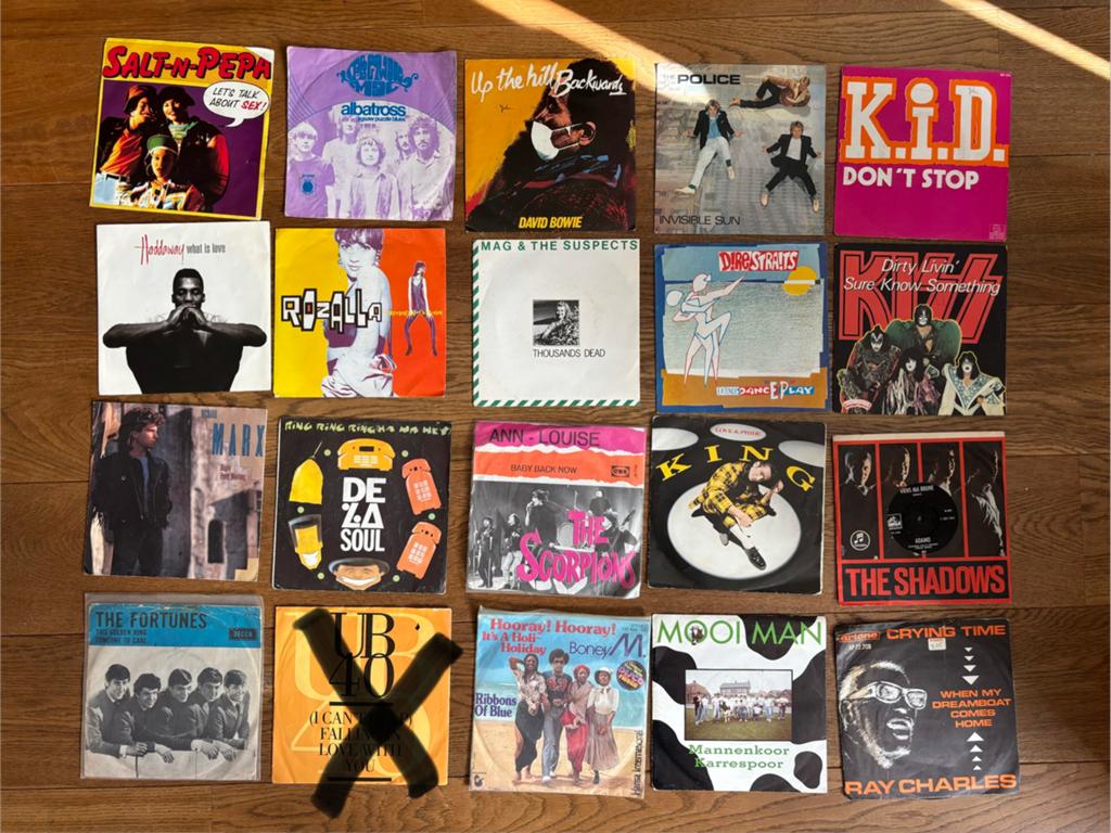 Set van 19 diverse singles - Pop, Rock, Dance, Cd's en Dvd's, Vinyl Singles, Gebruikt, 7 inch, Single, Ophalen of Verzenden
