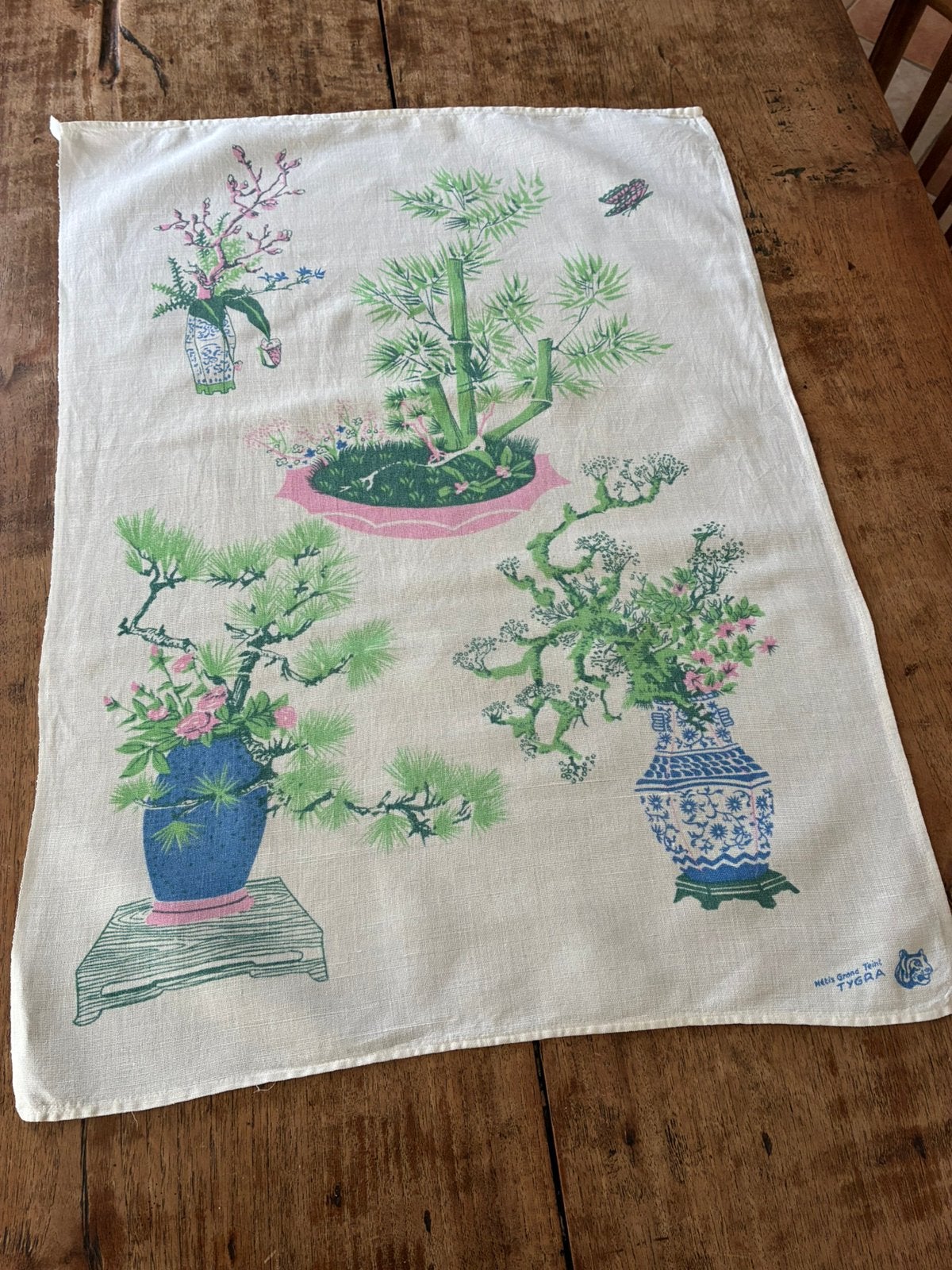 Theedoek - vintage - TYGRA, Huis en Inrichting, Keuken | Textiel, Ophalen of Verzenden, Zo goed als nieuw, Overige kleuren, Theedoek of Handdoek