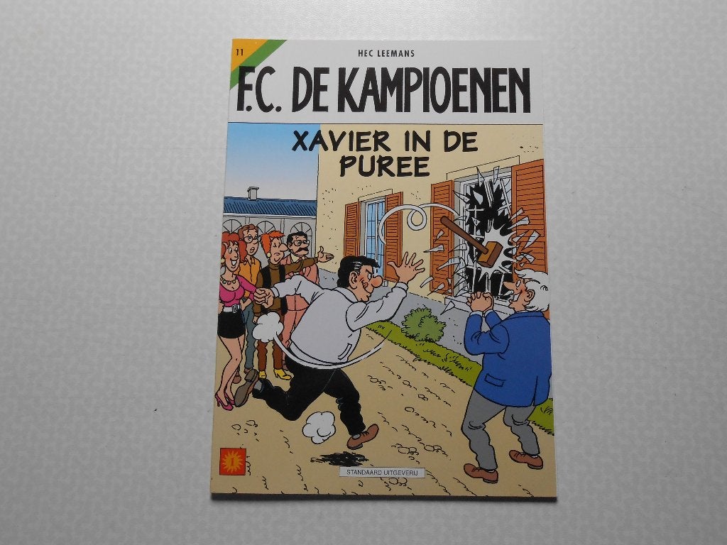 F.C. De kampioenen 11 Xavier in de puree 2000 1ste druk., Eén stripboek, Nieuw, Hec Leemans, Ophalen of Verzenden
