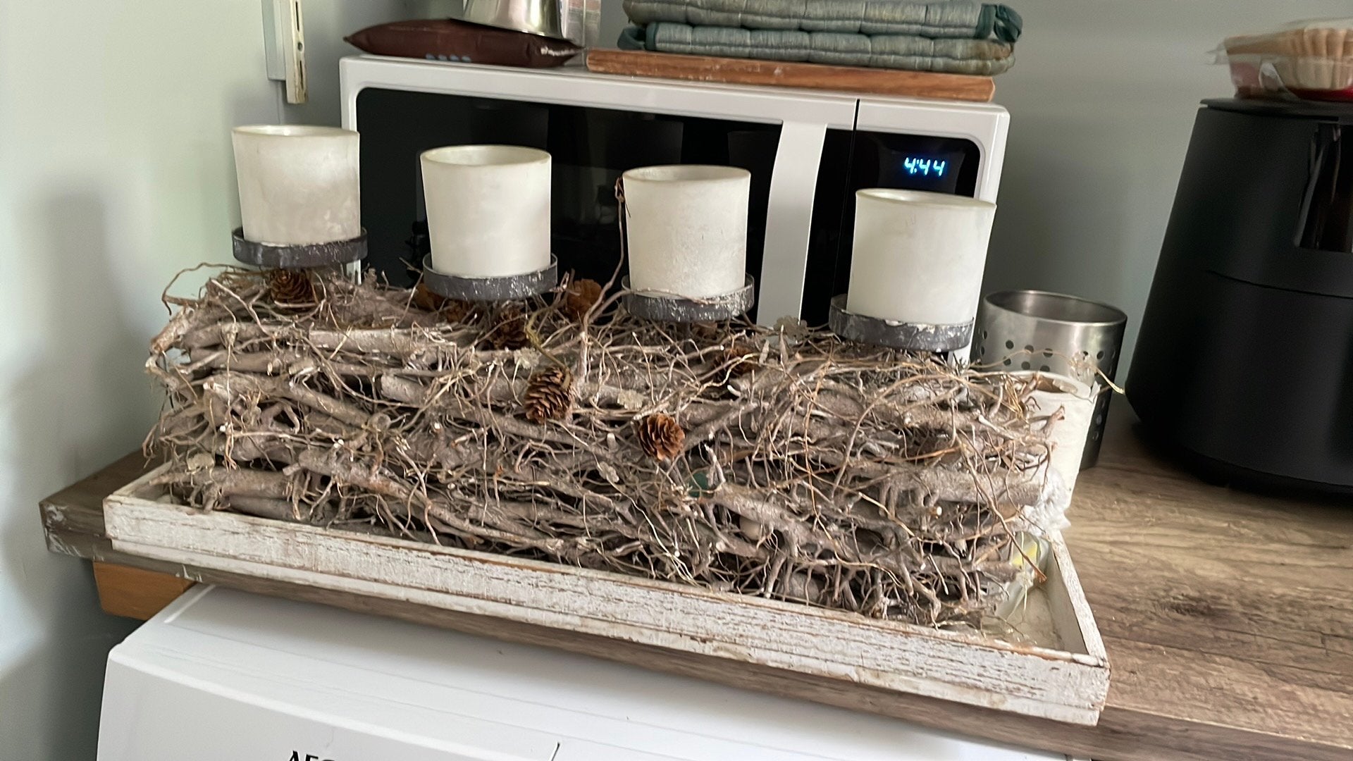 Kaarsen standaard met lichtjes, Huis en Inrichting, Ophalen