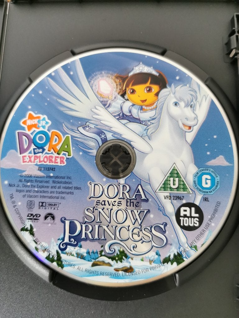 Dora redt de Sneeuw-prinses DVD (Dora the Explorer), Cd's en Dvd's, Nederlands, Zo goed als nieuw, Kinderprogramma of -film, Alle leeftijden