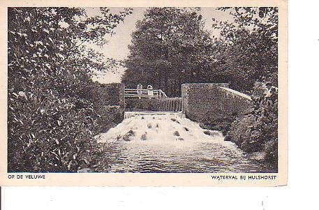 Ansichtkaart 	Hulshorst	Waterval, Verzenden, 1940 tot 1960, Gelopen, Gelderland