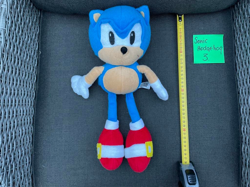 Zgan, niet kapot, Super Sonic Hedgehog knuffel 40cm, Ophalen, Zo goed als nieuw