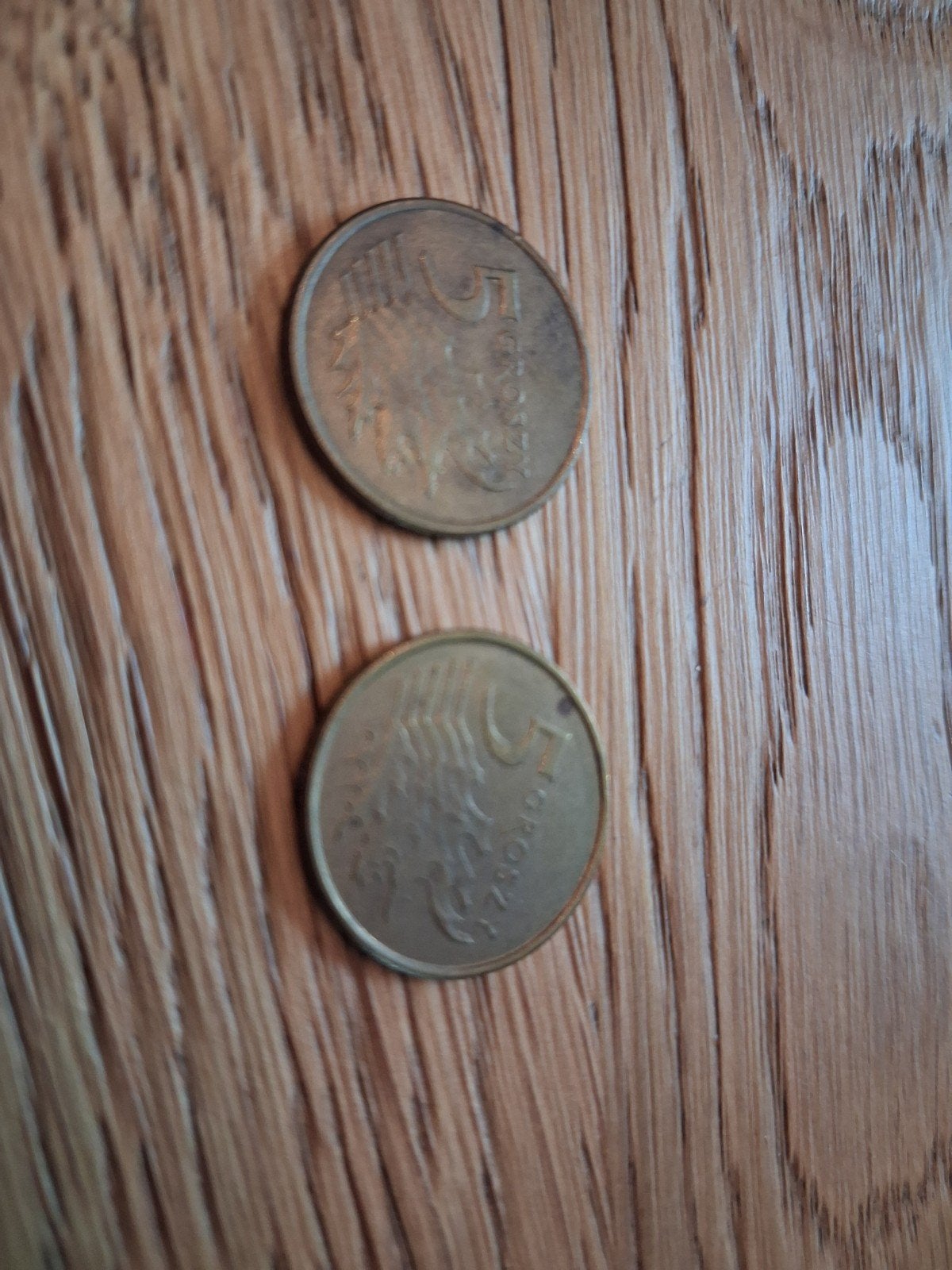 2 Poolse munten van 5 Zlotych, Ophalen of Verzenden, Polen, Losse munt