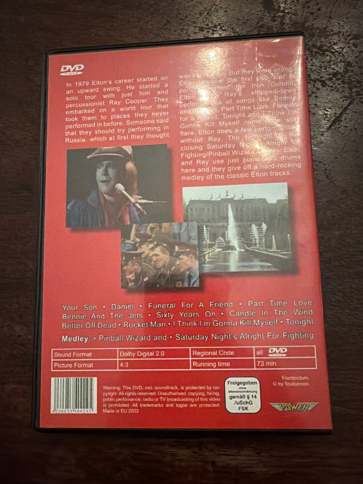 Elton John: To Russia with Elton DVD - Muziekdocumentaire, Nederlands, Ophalen of Verzenden, Gebruikt, Engels