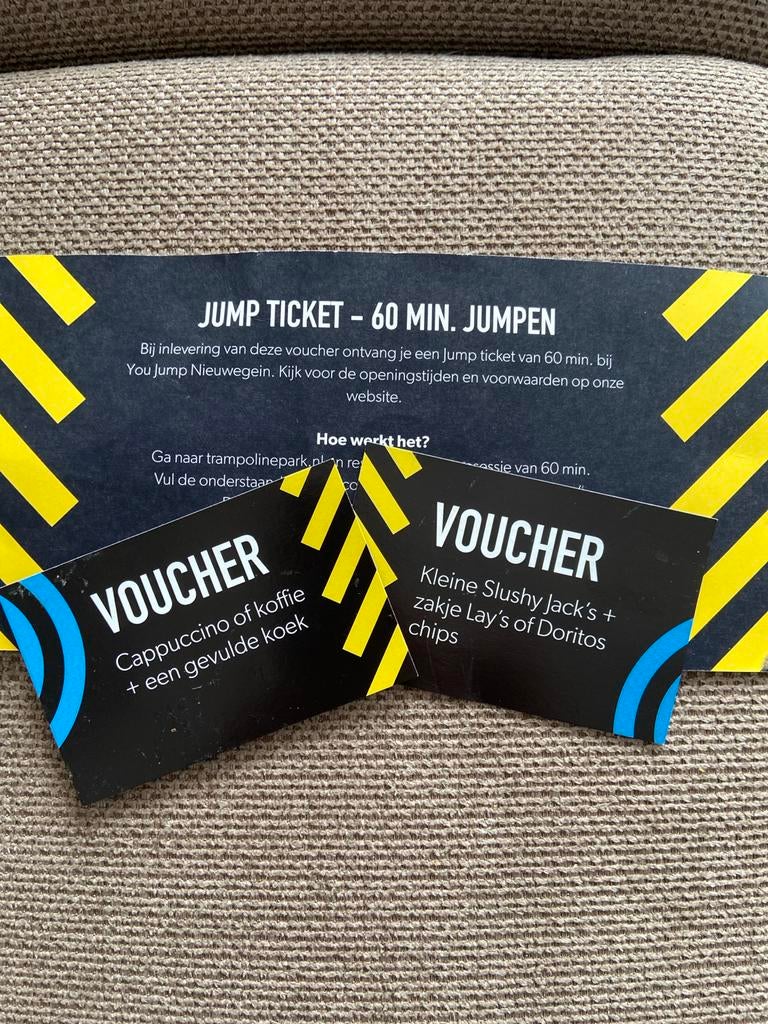 You Jump Nieuwegein ticket met snack vouchers, Eén persoon, Niet van toepassing, Kortingskaartje