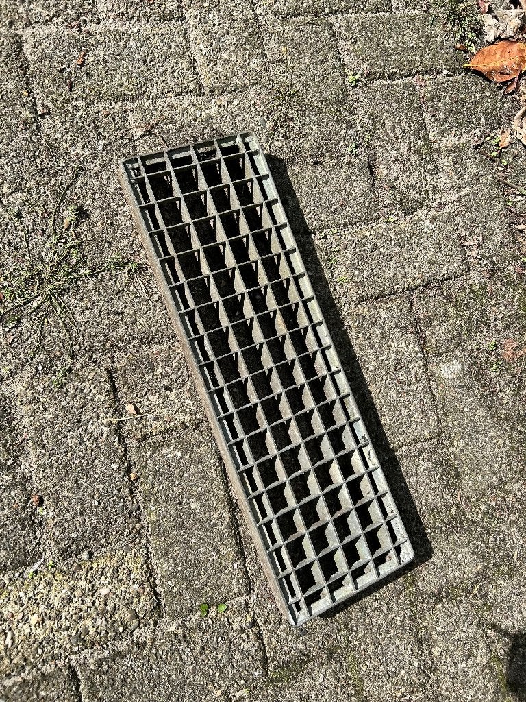 deurmat ijzer deurmat riggel 60 18 cm goot waterdoorlatende, Tuin en Terras, Ophalen of Verzenden, Gebruikt, Gietijzer, Buiten