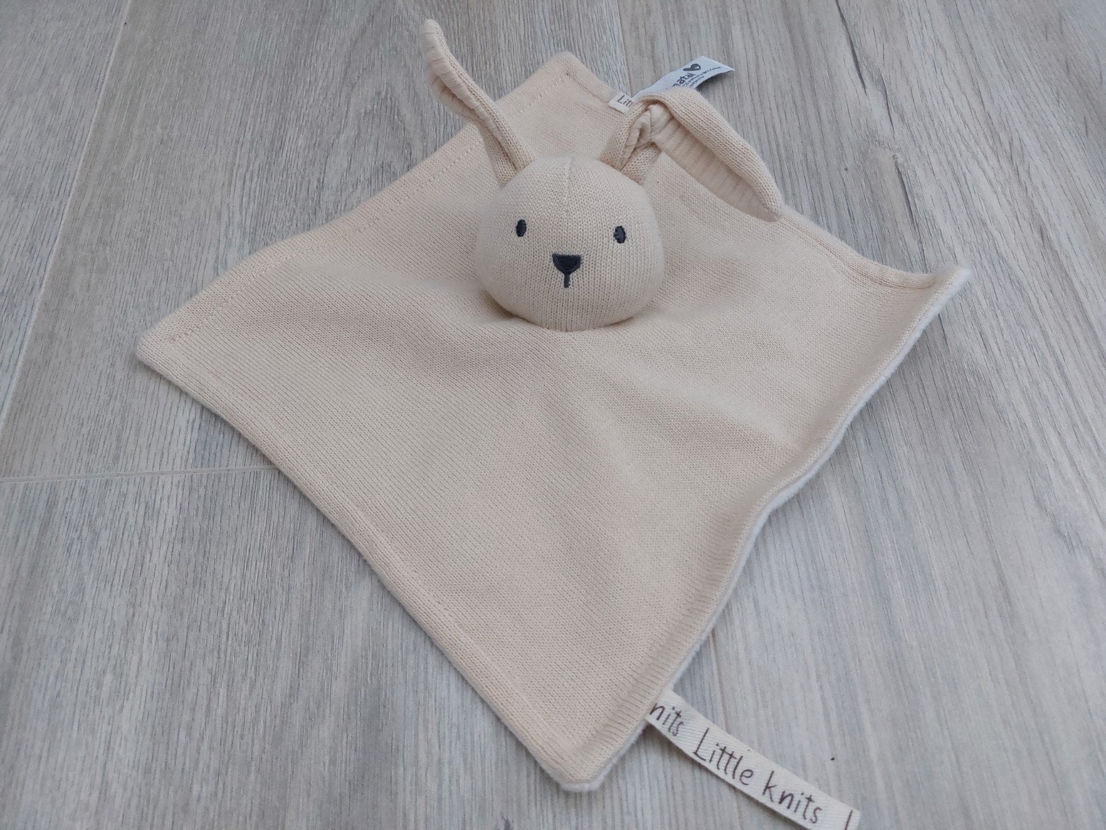 Knuffel knuffeldoekje prenatal konijn little knits L2044, Ophalen of Verzenden, Zo goed als nieuw, Konijn
