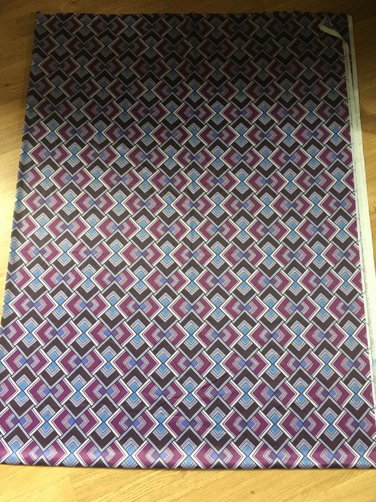 Vintage grote lap textiel, 120 cm of meer, Nieuw, Ophalen of Verzenden, Polyester