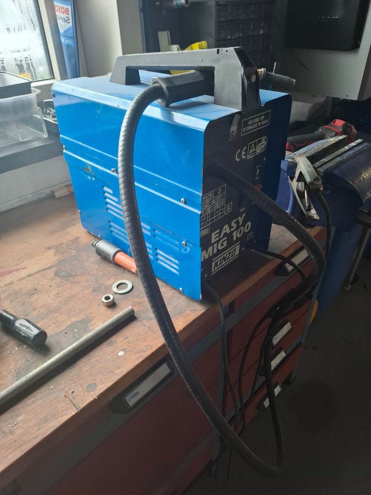 Kinzo Easy MIG 100 Lasapparaat - Gebruikt, Ophalen of Verzenden, Gebruikt, Minder dan 150 ampère, Overige typen