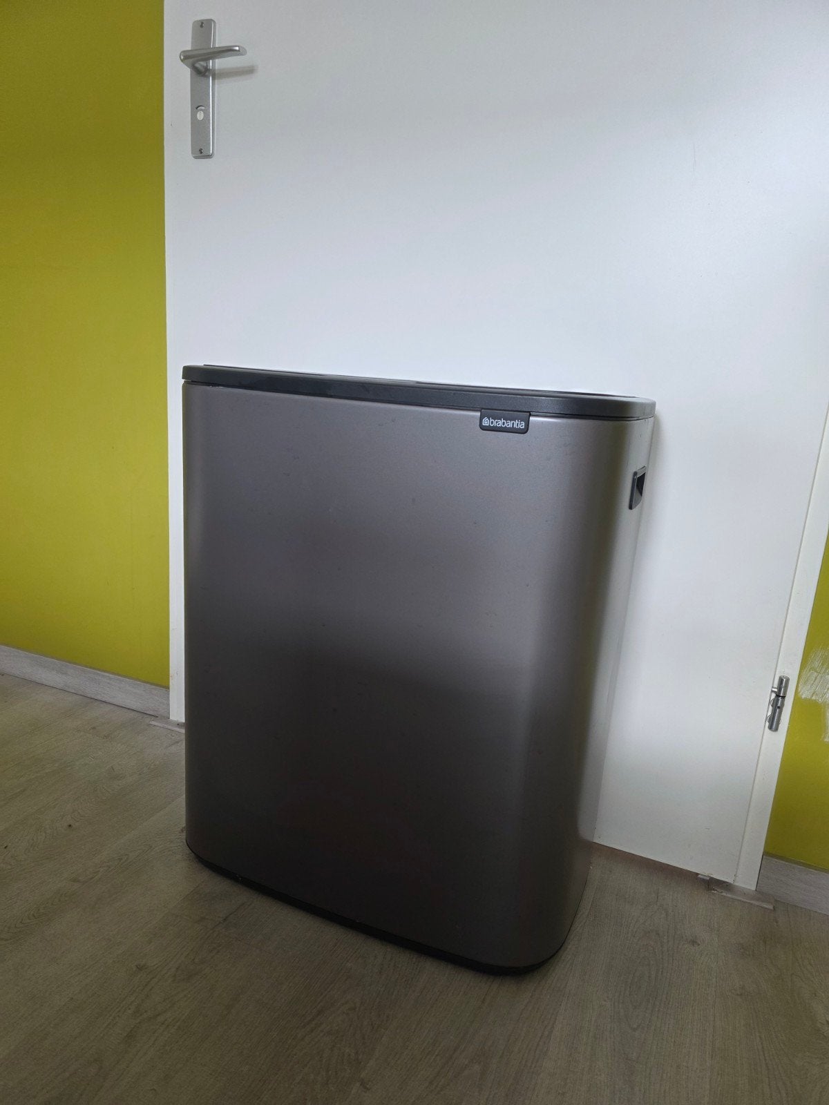 Brabantia Bo Touch Bin Duo 30L - Afvalscheiding, Huis en Inrichting, 20 tot 30 liter, Ophalen, Zo goed als nieuw, Metaal