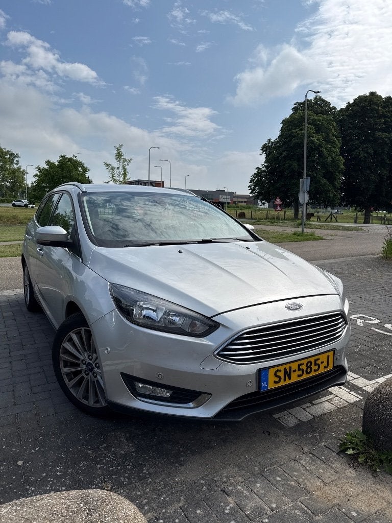 Ford Focus Titanium 1.0 Ecoboost 125pk 2018 Trekhaak, Auto's, Ford, Euro 6, Metallic lak, Origineel Nederlands, Handgeschakeld