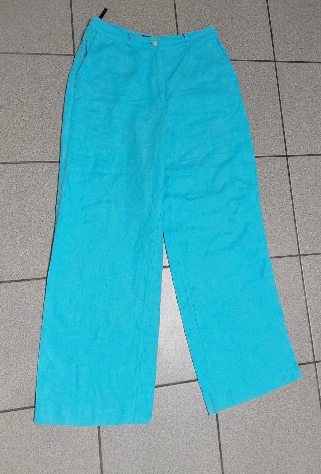 Prachtige linnen broek van Scarva maat 38, Maat 38/40 (M), Blauw, Scarva, Ophalen of Verzenden