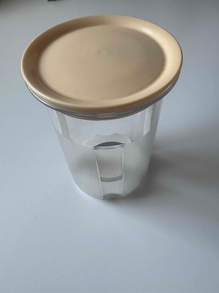 Tupperware zuurpot, Huis en Inrichting, Keuken | Tupperware, Gebruikt, Zuurpot, Geel, Ophalen of Verzenden