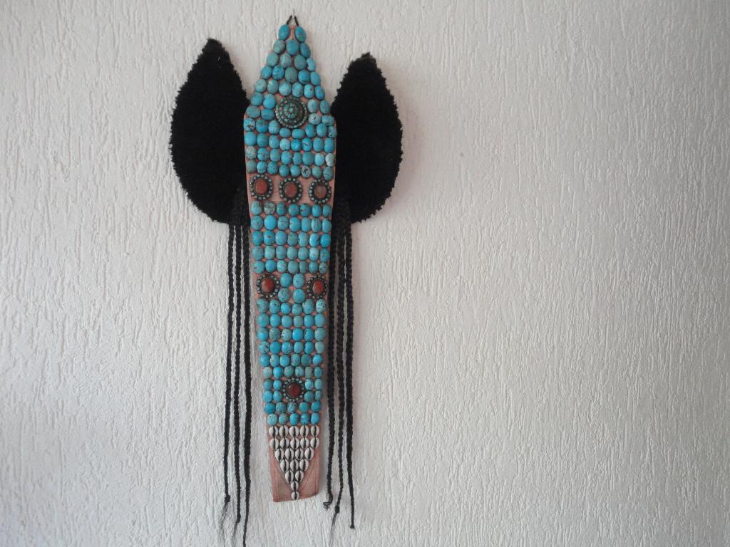 Tibetaans Hoofdtooi., Antiek en Kunst, Ophalen of Verzenden