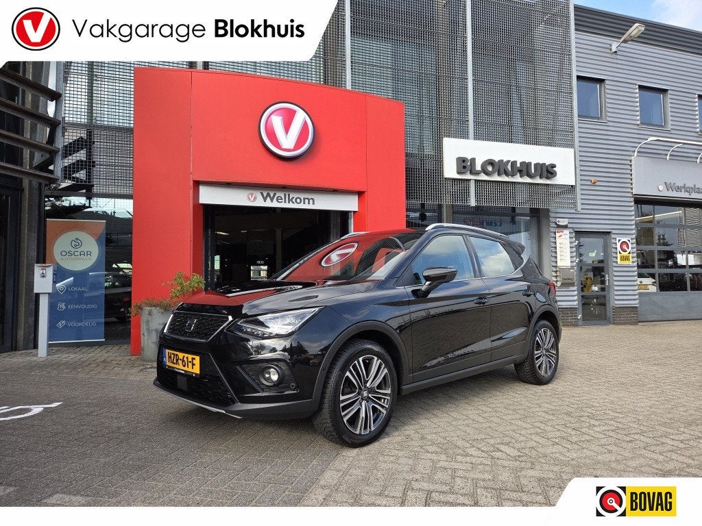 SEAT Arona 1.0 TSI Style B Int (bj 2019, automaat), Auto's, 12 maanden, 116 pk, Zwart, Bedrijf