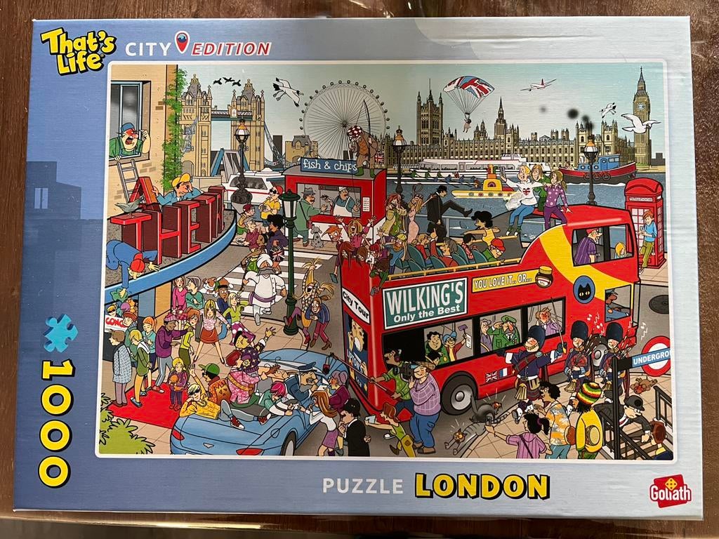Goliath That's Life City Edition London - 1000 Puzzelstukjes, Ophalen of Verzenden, 500 t/m 1500 stukjes, Zo goed als nieuw, Legpuzzel
