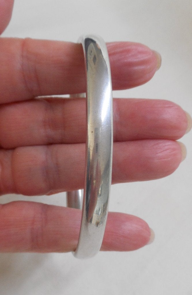Zilveren vintage slavenarmband nr.1675, Sieraden, Tassen en Uiterlijk, Verzenden, Zo goed als nieuw, Zilver, Zilver