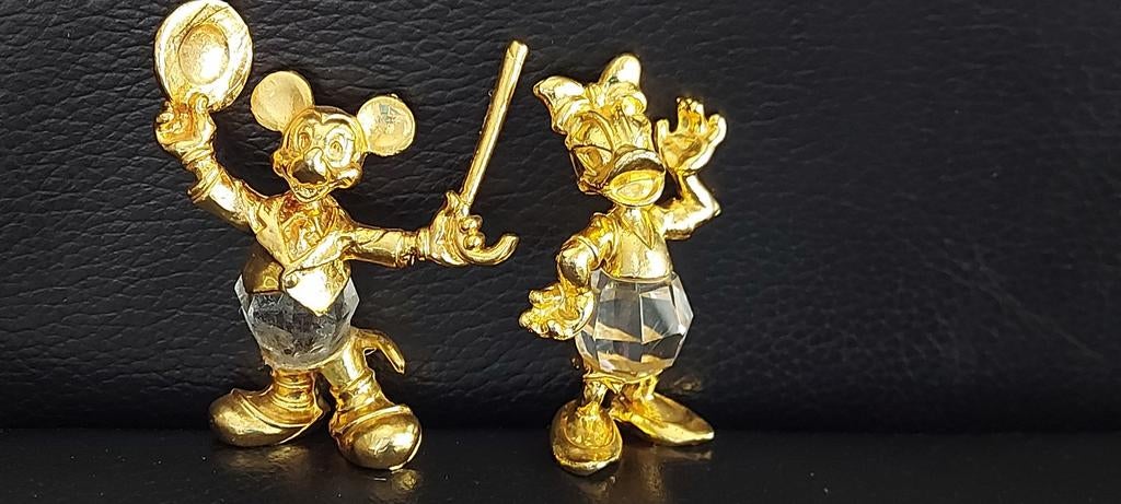 Disney Swarovski Mickey Mouse Katrien Duck, Ophalen, Mickey Mouse, Zo goed als nieuw, Beeldje of Figuurtje