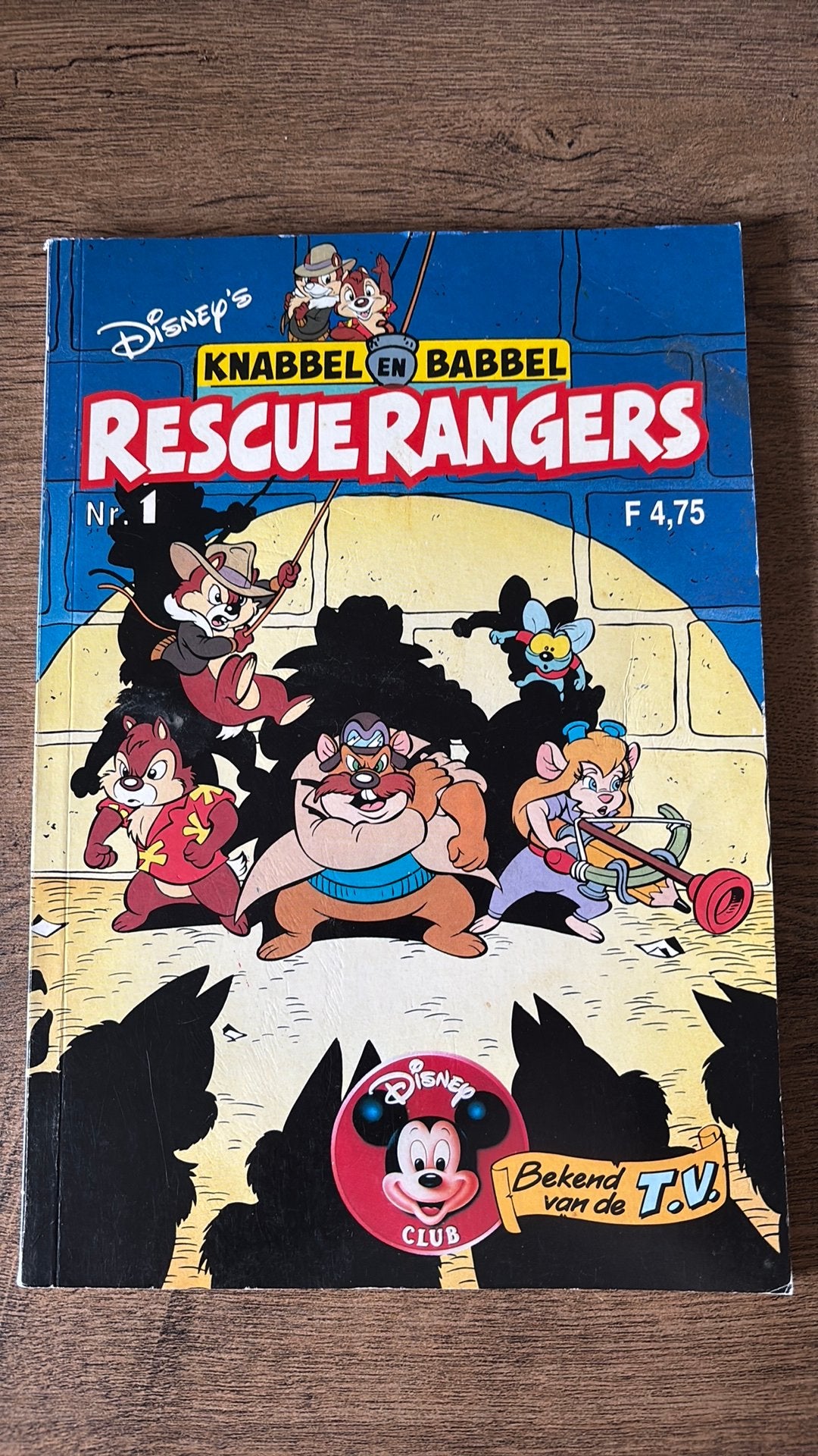 Disney's Knabbel en Babbel Rescue Rangers Nr. 1, Boeken, Eén stripboek, Ophalen of Verzenden, Gelezen